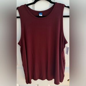 Old Navy Burgundy Tank Top Size Large – New With Tags, Great for Fall Layering